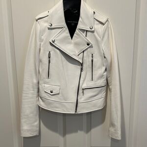 Chic Banana Republic Off-White Biker Jacket